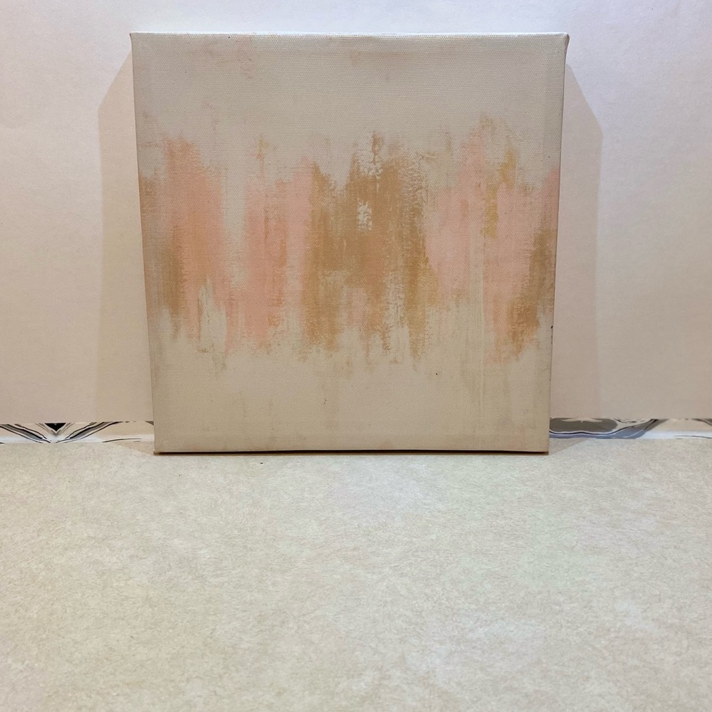 Light pink canvas print art